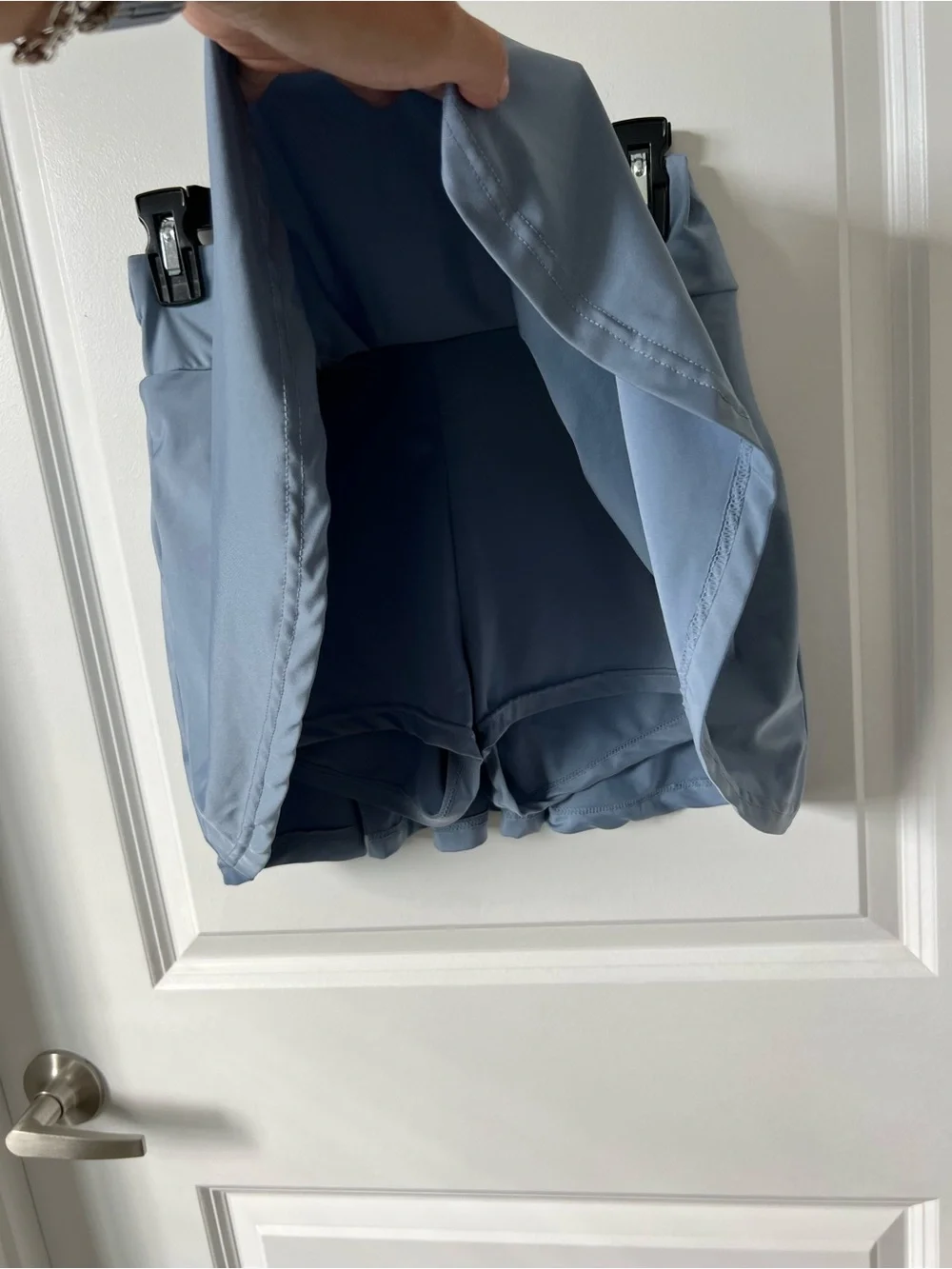 Women's Light Blue tennis/golf/pickleball skirt with shorts/ skort